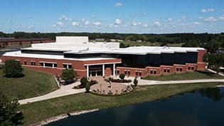 An aerial picture of the SSC taken from over CedarLake